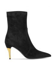 Gino Rossi Botki IVY-116209 Czarny. Czarne botki Gino Rossi, bez wzorów, bez obcasa, na szpilce, bez zapięcia. Za 300.99 zł.