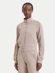 Guess Bluza V6BQ18 K6358 Beżowy ciemny Regular Fit. Brązowe bluzy Guess, m, z aplikacjami, z syntetyku, bez kaptura. Za 394.99 zł.