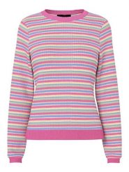 Pieces Sweter "Pcdiana" w kolorze różowym rozmiar: L. Różowe swetry Pieces, l, bez wzorów, bez ramiączek. Za 90.95 zł.