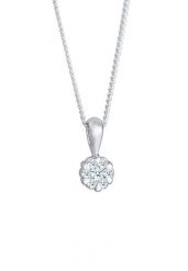 Elli DIAMONDS Damski wisiorek brylantowy z diamentem (0.12 ct.) w srebrze próby 925 Sterling Silver Naszyjniki 1 ct. Szare naszyjniki Elli DIAMONDS, z materiału, z brylantem, srebrne. Za 1,439.99 zł.