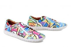 MANITU 850118-00 bunt, półbuty damskie. Półbuty wsuwane Manitu, na lato, bez wzorów, ze skóry, bez obcasa. Za 254.92 zł.