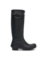 Barbour Kalosze Bede Tall Welly LRF0043BK11 Czarny. Czarne kalosze Barbour, bez wzorów, z syntetyku, bez zapięcia. Za 464.99 zł.