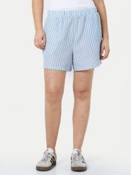 Noisy May Szorty materiałowe 27029913 Błękitny Loose Fit. Niebieskie szorty Noisy May, bez wzorów, z materiału. Za 59.99 zł.