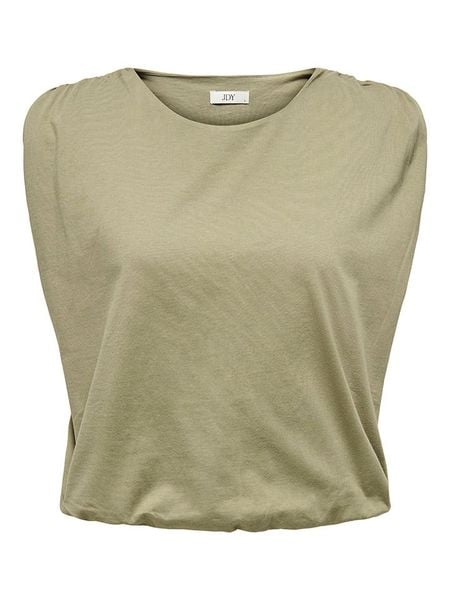 JDY Top w kolorze khaki rozmiar: XL. Brązowe topy JDY, xl, bez wzorów, z bawełny, bez kołnierzyka, bez ramiączek. Za 56.93 zł.
