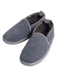 Kaiser Naturfellprodukte H&L Kapcie wełniane "Helsinki" w kolorze antracytowym rozmiar: 36. Czarne kapcie Kaiser Naturfellprodukte H&L, bez wzorów, z wełny. Za 69.75 zł.