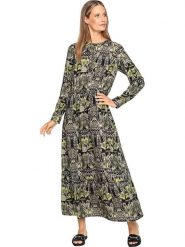 Heine Sukienka ze wzorem rozmiar: 38. Sukienki Heine, bez wzorów, z wiskozy, bez kołnierzyka, bez ramiączek, maxi. Za 56.79 zł.