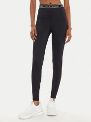 Juicy Couture Legginsy Kia JCSML224413 Czarny Slim Fit. Czarne legginsy Juicy Couture, bez wzorów, z syntetyku, sportowe. Za 79.99 zł.