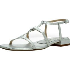 Sandały UNISA CARENA LMT Srebrny. Szare sandały Unisa, bez wzorów, ze skóry, sportowe, bez obcasa, bez zapięcia. Za 463.99 zł.