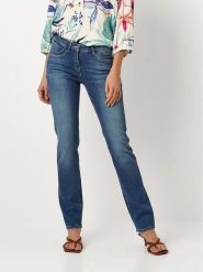 Toni Dżinsy - Regular fit - w kolorze niebieskim rozmiar: 44K. Niebieskie jeansy Toni, z aplikacjami, ze skóry, z podwyższonym stanem. Za 173.99 zł.