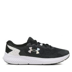 Buty do biegania Under Armour. Czarne buty do biegania Under Armour, bez wzorów, bez zapięcia, do biegania. Za 219.99 zł.