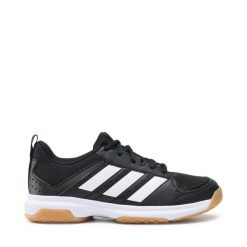 Buty halowe adidas. Czarne buty sportowe lifestyle adidas, bez wzorów, bez zapięcia. Za 199.99 zł.