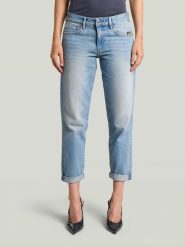 G-Star Dżinsy - Boyfriend fit - w kolorze błękitnym rozmiar: W30/L32. Niebieskie jeansy G-Star, l, z aplikacjami, klasyczne, z podwyższonym stanem. Za 324.95 zł.