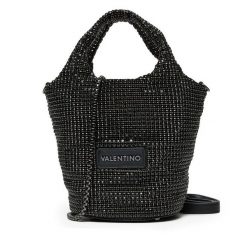 Torebka Valentino. Czarne torebki klasyczne Valentino, bez wzorów, klasyczne, bez dodatków. Za 459.99 zł.
