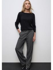 Cecil Spodnie w kolorze antracytowym rozmiar: W38/L32. Czarne spodnie materiałowe Cecil, bez wzorów, z materiału, z podwyższonym stanem. Za 211.31 zł.