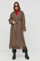 Weekend Max Mara płaszcz wełniany przejściowy dwurzędowy. Płaszcze Weekend Max Mara, bez wzorów, z materiału, klasyczne, bez kaptura. Za 3,569.90 zł.