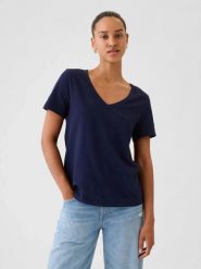 T-SHIRT DAMSKI KOSZULKA 1 BAWEŁNA GAP VINTAGE GRANATOWY. Niebieskie t-shirty sportowe GAP, s, bez wzorów, z bawełny, bez ramiączek, na fitness i siłownię. Za 144.60 zł.