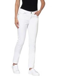 Heine Dżinsy - Slim fit - w kolorze białym rozmiar: 34. Białe jeansy Heine, bez wzorów, klasyczne. Za 114.71 zł.