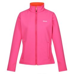 Kurtka Damska Softshell Spacer Connie V. Brązowe kurtki przejściowe sportowe Regatta, m, bez wzorów, z softshellu, bez kaptura, trekkingowe. Za 84.99 zł.