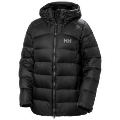 Damska kurtka z kapturem Helly Hansen Glacier Down. Czarne kurtki Helly Hansen, m, bez wzorów, z puchu, z kapturem. Za 1,573.80 zł.