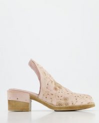 SKÓRZANE KLAPKI M24 NABUK ROSA. Klapki Venezia, bez wzorów, z nubiku, bez obcasa, bez zapięcia. Za 249.00 zł.