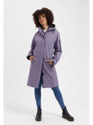 TRAVELIN' Płaszcz przejściowy "Uvana" w kolorze fioletowym rozmiar: XXL. Różowe płaszcze Travelin', s, bez wzorów, bez kaptura. Za 478.99 zł.
