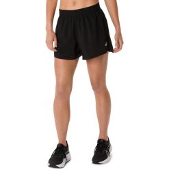 Sandały 4 cale dla kobiet Asics Core. Czarne sandały ASICS, bez wzorów, z materiału, eleganckie, bez obcasa, bez zapięcia. Za 148.50 zł.