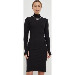 G-Star Raw sukienka kolor czarny mini dopasowana. Czarne sukienki G-Star Raw, l, bez wzorów, z bawełny, retro, bez kołnierzyka, bez ramiączek, maxi, dopasowane. W wyprzedaży za 329.99 zł.
