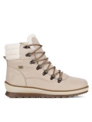 Remonte Botki R8485-60 Beżowy. Brązowe botki Remonte, bez wzorów, bez obcasa, na płaskiej podeszwie, bez zapięcia. Za 375.00 zł.