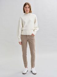 OPUS Sweter "Pandini" w kolorze kremowym rozmiar: 42. Brązowe swetry Opus, bez wzorów, bez ramiączek. Za 149.66 zł.