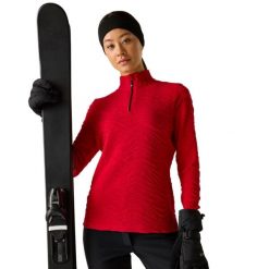 Bluza Damska Glamourize III Quilted Quarter Zip Midlayer. Czerwone bluzy Dare 2b, xl, bez wzorów, z elastanu, bez ramiączek, bez kaptura. Za 248.99 zł.