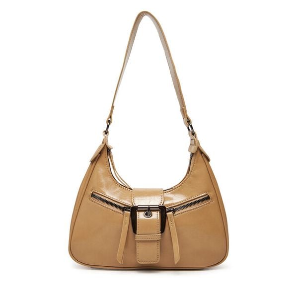 Torebka DeeZee. Brązowe torebki klasyczne DeeZee, bez wzorów, klasyczne, bez dodatków. Za 119.99 zł.