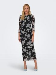 ONLY Sukienka codzienna 15312218 Czarny Slim Fit. Czarne sukienki ONLY, na co dzień, s, bez wzorów, z syntetyku, bez kołnierzyka, bez ramiączek, proste. Za 99.99 zł.