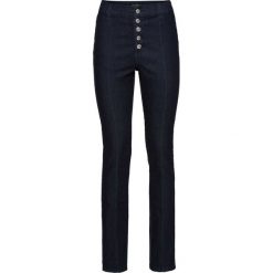 Dżinsy "push up" z wysoką talią bonprix ciemnoniebieski denim. Jeansy marki bonprix. Za 79.99 zł.