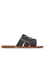 Liu Jo Klapki Saba 08 SA4119 P0102 Czarny. Czarne klapki Liu Jo, bez wzorów, ze skóry, bez obcasa, bez zapięcia. Za 499.99 zł.