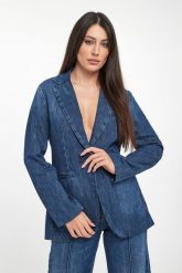 Marynarka damska jeansowa LIU JO. Marynarki i żakiety Liu Jo, bez wzorów, z jeansu, bez ramiączek. Za 1,159.00 zł.