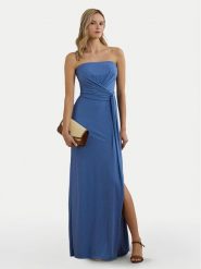 LAUREN RALPH LAUREN Sukienka wieczorowa 253963657002 Niebieski Regular Fit. Niebieskie sukienki Lauren Ralph Lauren, bez wzorów, z syntetyku, wizytowe, bez kołnierzyka, bez ramiączek. Za 1,139.00 zł.