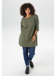 Aniston Tunika w kolorze khaki rozmiar: 50. Brązowe tuniki Aniston, bez wzorów, bez kołnierzyka, bez ramiączek. Za 65.38 zł.