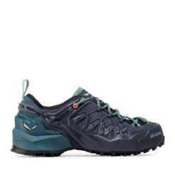 Trekkingi Salewa. Niebieskie buty trekkingowe Salewa, z gore-texu, bez zapięcia. Za 969.99 zł.