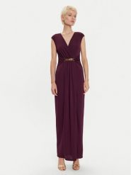 LAUREN RALPH LAUREN Sukienka wieczorowa 253951570002 Bordowy Regular Fit. Czerwone sukienki Lauren Ralph Lauren, bez wzorów, z syntetyku, wizytowe, bez kołnierzyka, bez ramiączek. Za 1,649.00 zł.