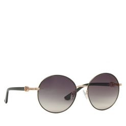 Okulary przeciwsłoneczne Guess. Czarne okulary przeciwsłoneczne Guess, z aplikacjami. Za 499.99 zł.