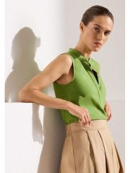 More & More Bluzka w kolorze zielonym rozmiar: 42. Zielone bluzki More & More, bez wzorów, bez kołnierzyka, bez ramiączek. Za 69.99 zł.