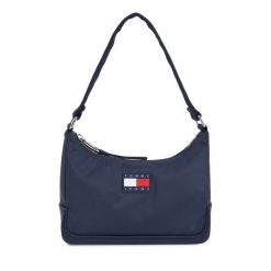 Torebka Tommy Jeans. Niebieskie torebki klasyczne Tommy Jeans, bez wzorów, z jeansu, klasyczne, bez dodatków. Za 429.99 zł.