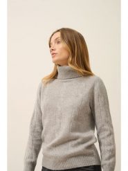 Just Cashmere Kaszmirowy golf "Estelle" w kolorze jasnoszarym rozmiar: L. Szare swetry Just Cashmere, l, bez wzorów, z kaszmiru, bez ramiączek. Za 383.03 zł.