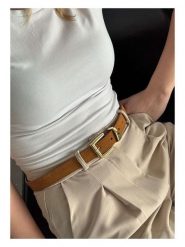 Lucky Bees Pasek w kolorze jasnobrązowym - dł. 100 cm rozmiar: onesize. Brązowe paski Lucky Bees, bez wzorów, z materiału. Za 74.28 zł.