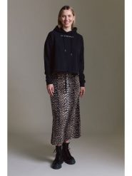 Cotton Candy Spódnica w kolorze jasnobrązowo-czarnym rozmiar: M. Brązowe spódnice Cotton Candy, m, bez wzorów, z wiskozy, maxi. Za 121.80 zł.