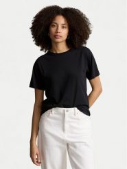 Polo Ralph Lauren T-Shirt 211891561003 Czarny Relaxed Fit. Czarne t-shirty Polo Ralph Lauren, xs, bez wzorów, z bawełny, bez kołnierzyka, bez ramiączek. Za 229.99 zł.