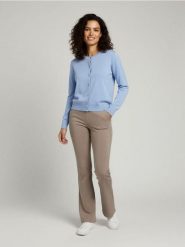 Wiskozowy kardigan - niebieski. Niebieskie swetry Sinsay, l, bez wzorów, z wiskozy, bez ramiączek. Za 29.99 zł.