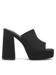 DeeZee Klapki TS5527-01 Czarny. Czarne klapki DeeZee, bez wzorów, z materiału, bez obcasa, bez zapięcia. Za 139.99 zł.