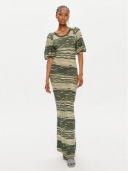 Munthe Sukienka dzianinowa Overcast 242139024273 Zielony Slim Fit. Zielone sukienki Munthe, bez wzorów, z dzianiny, bez kołnierzyka, bez ramiączek. Za 599.99 zł.