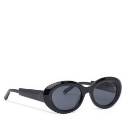 Okulary przeciwsłoneczne Tommy Hilfiger. Czarne okulary przeciwsłoneczne Tommy Hilfiger, bez wzorów. Za 559.99 zł.